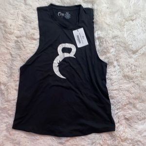Zyia xxl black kettle moon tank top NWT